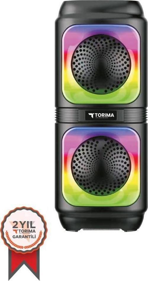 D19 Siyah Wireless TWS RGB Renkli Bluetooth Hoparlör