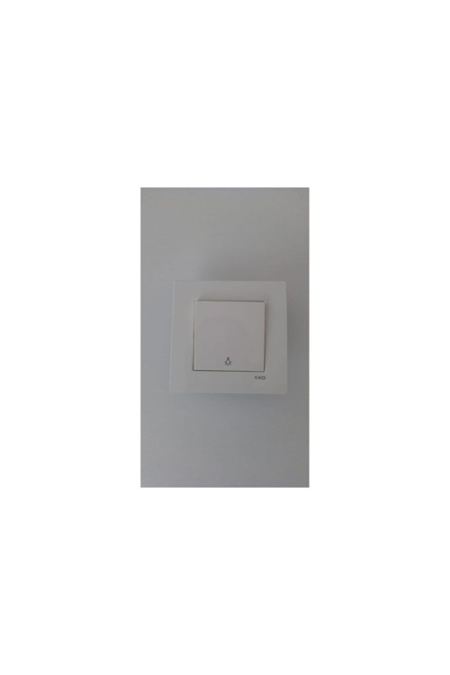 Karre Beyaz Light (zil/ışık Anahtarı)(4 Adet)
