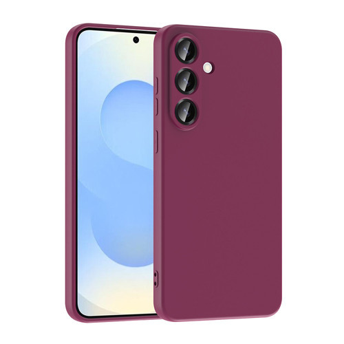 Galaxy S25 FE Kılıf MKST Mara Lansman Kapak - Koyu Mor