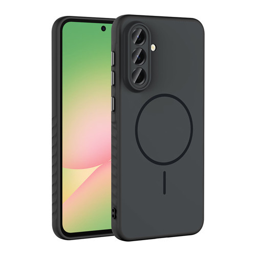Galaxy A56 Kılıf M-safe Şarj Özellikli MKST Tea Kapak - Siyah