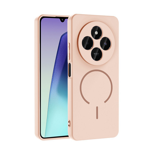 Redmi 14C Kılıf M-safe Şarj Özellikli MKST Meta Kapak - Rose Pembe