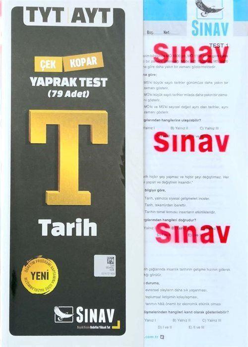 TYT AYT Tarih Çek Kopar Yaprak Test