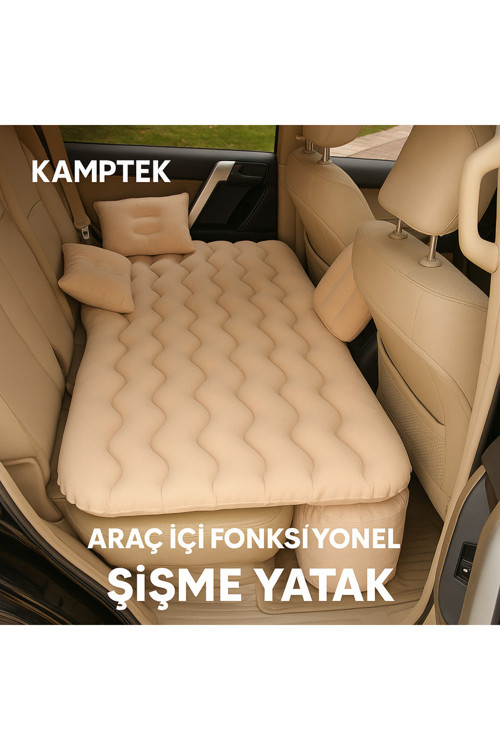Kamp Araç İçi Çadır Şişme Yatak Bütün Araçlar İle Uyumlu Profesyonel Fonksiyonel Kullanım 253*152*22