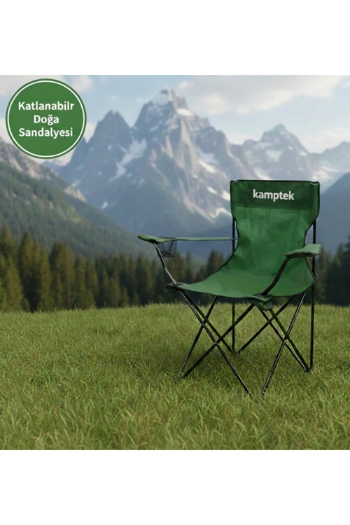 Katlanabilir Doğa Karavan Ve Kamp Sandalyesi – Yeşil