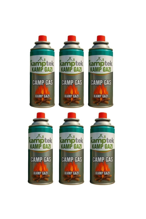 6 Adet Kamp Gazı 400 Ml 227 Gr Bütan Propan Gaz Strong / Steel Kamp Ocakları Ve Pürmüzler İle Uyumlu