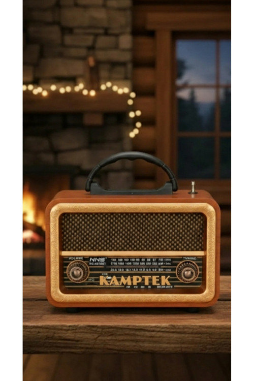 Nostalji Classic Fm Retro Vintage Bluetooth Aux Radyo Hoparlör Müzik Çalar Antika Radyo Büyük Boy H