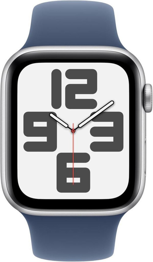 Watch SE 2 2023 GPS 40mm Gümüş Rengi Alüminyum Kasa ve Kot Rengi Spor Kordon Akıllı Saat (Apple Türkiye Garantili)