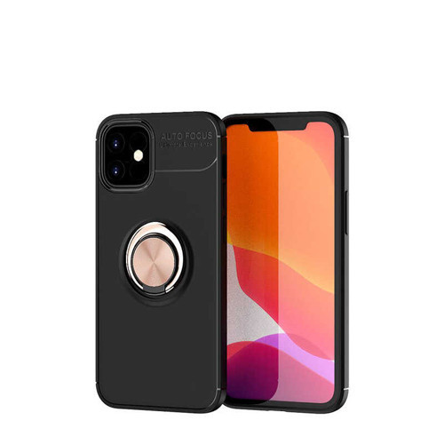 iPhone 12 Mini Uyumlu MKST Ravel Silikon Kılıf-Siyah-Rose Gold