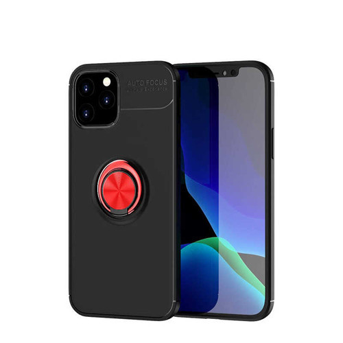 iPhone 12 Pro Max Uyumlu MKST Ravel Silikon Kılıf-Siyah-Kırmızı