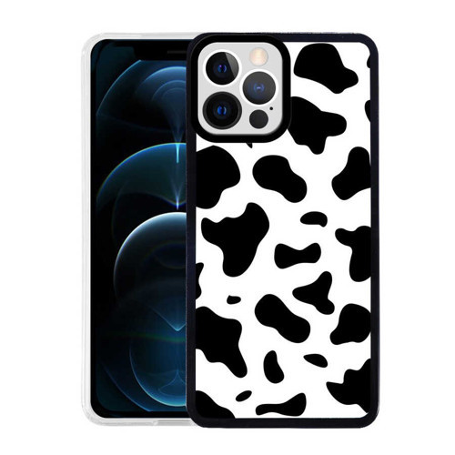 iPhone 13 Pro Uyumlu MKST M-Fit Desenli Kılıf-Cow No1