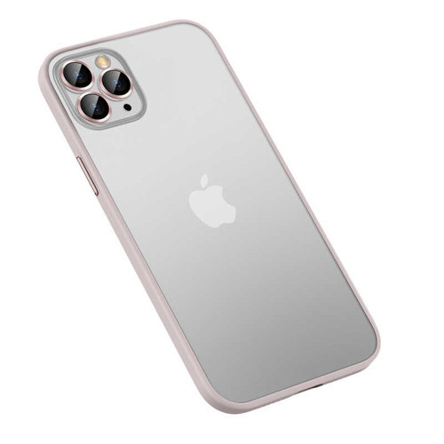 iPhone 12 Pro Uyumlu MKST Retro Kılıf-Rose Gold