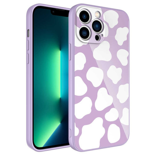 iPhone 13 Pro Max Uyumlu Kamera Korumalı Desenli Sert Silikon MKST Epoksi Kılıf-NO6