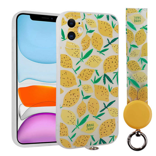 iPhone 11 Uyumlu Desenli El Askılı İpli MKST Arte Silikon Kılıf-NO7