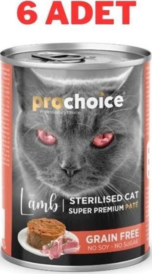 Adult Cat Sterilised Lamb Pate Kedi Konservesi 6 x 400 gr