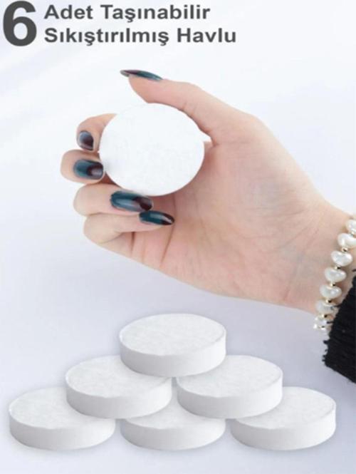 Giftcngz Giftcngz Suda Büyüyen Sıkıştırılmış Havlu 6 Adet