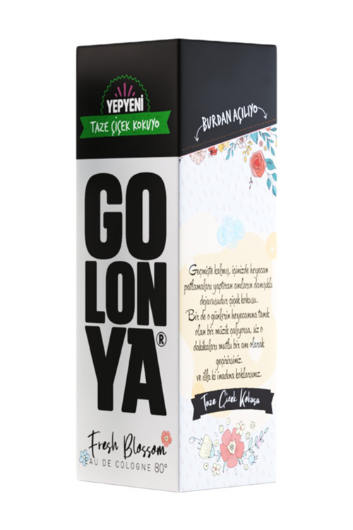 FRESH BLOSSOM Taze Çiçek Kokulu Kolonya 12 Adet 250 ML Cam Şişe (1 Koli)