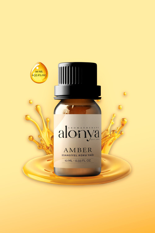 Amber Esansiyel Uçucu Koku Yağı Buhurdanlık Esansı Oda Kokusu ve Aromaterapi Yağı 10 ML
