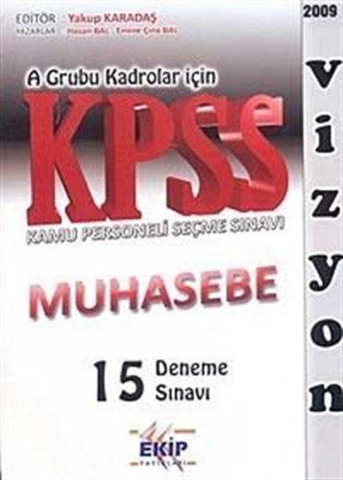 KPSS A Grubu Kadrolar İçin Muhasebe 15 Deneme Sınavı