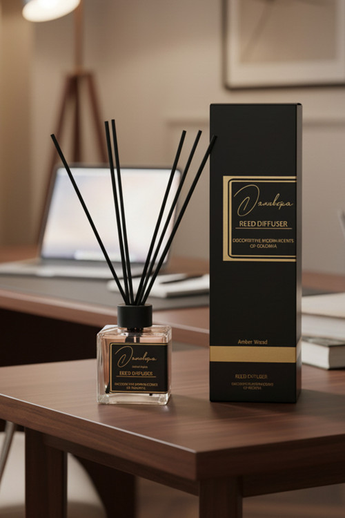 Danuhepa Çubuklu Oda Kokusu Amber Wood | Odunsu ve Kalıcı Koku 120 ml