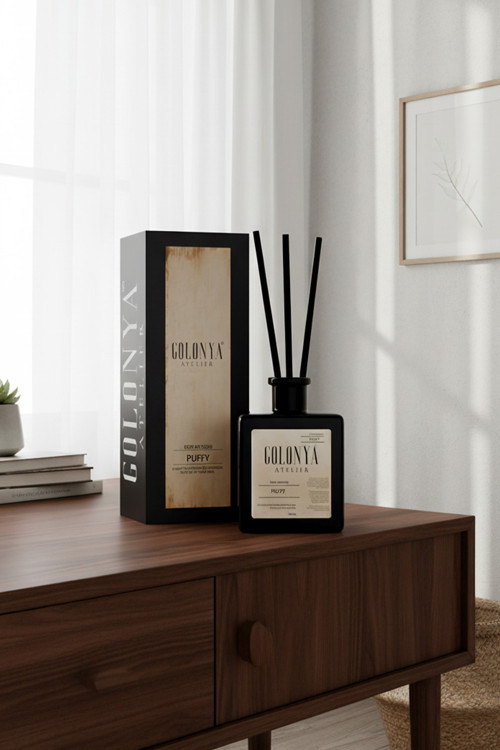 Puffy Niche Seri Premium Oda & Ofis Ortam Kokusu 500Ml Bambu Çubuklu