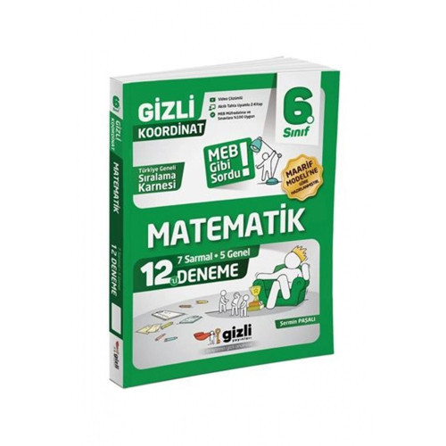 Gizli Yayınları 6. Sınıf Matematik 12'li Deneme-Meb Gibi Sordu