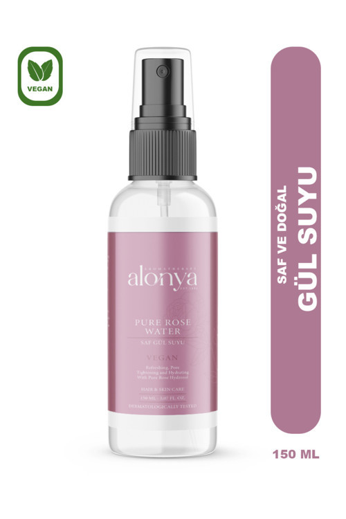 Pure Rose Saf Gül Hidrosolü Aydınlatıcı Gözenek Sıkılaştırıcı Ve Nemlendirici Tonik 150 ml