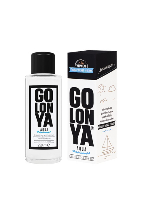 AQUA Tuzsuz Deniz Kokulu Kolonya 250 ml Cam Şişe