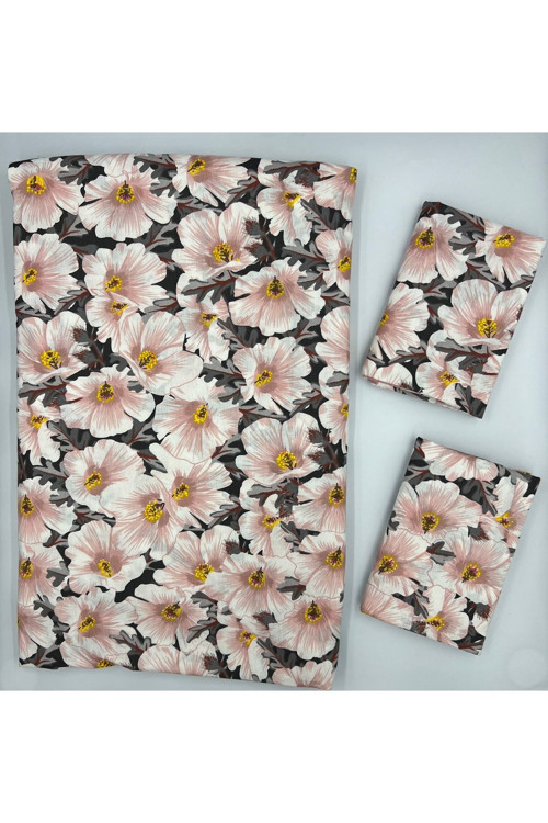 %100 Pamuk Kumaş Lastikli Çarşaf+Yastık Kılıfı Köşe Derinliği 28-30 Cm Yumuşak Kumaş Yeni Sezon