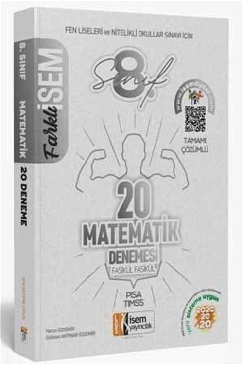 2020 LGS Farklı İsem 8. Sınıf Matematik 20'li Sarmal Deneme