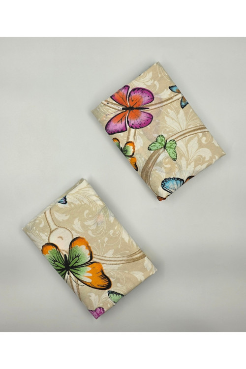 Kumaş Ranforce Kapaklı Yastık Kılıfı --50X70Cm--2 Adet (1 Çift)