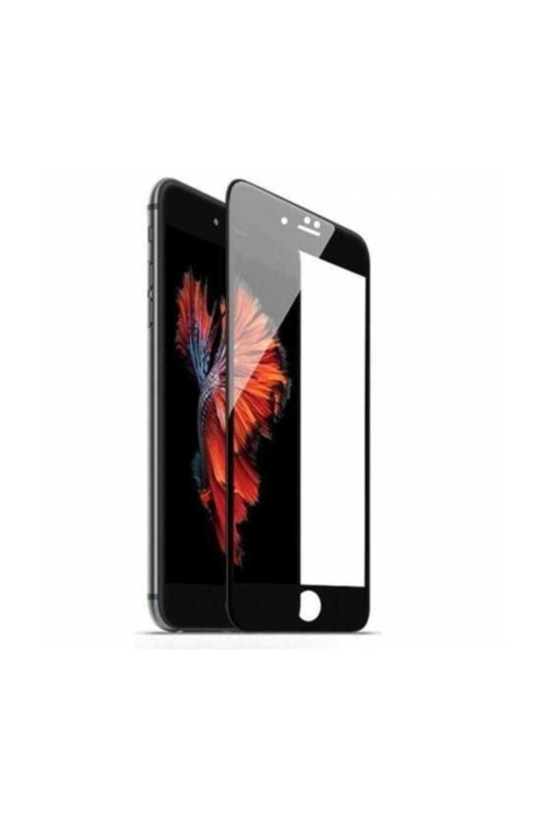 Iphone 7 Plus / Iphone 8 Plus uyumlu Kavisli Tam Kaplayan 9h Ekran Koruyucu Temperli Cam Siyah
