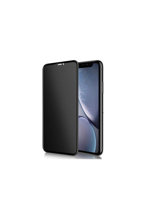 Iphone 12 Pro Gizlilik Filtreli Hayalet Karartmalı Tam Kaplayan Cam Ekran Koruyucu Siyah