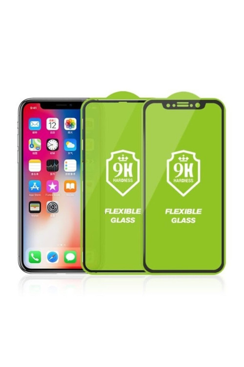 Iphone Xsmax Uyumlu 6d 9h Flexible Nano Esnek Ekran Koruyucu Siyah