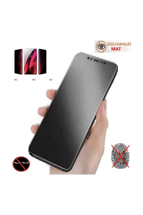 Iphone 13 Uyumlu Mat Hayalet Ekran Gizli Privacy Tam Kaplayan Kırılmaz Cam Nano Ekran.
