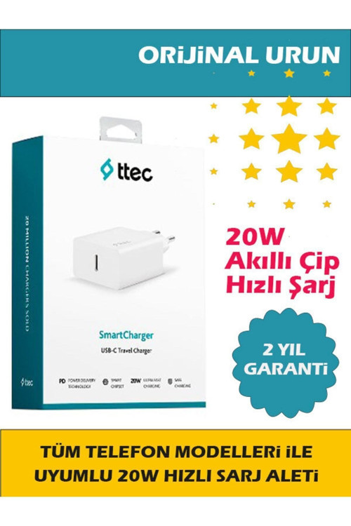 20w Hızlı Şarj Tüm Telefonlarla Uyumlu Güç Adaptörü