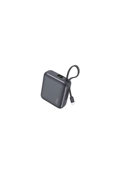 ReCharger Mini LCD 10.000mAh PD 35W USB-C Dahili Kablolu Taşınabilir Hızlı Şarj Aleti/Powerbank