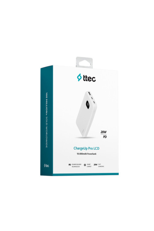 10.000 mah Powerbank ChargeUp Pro LCD 20w hızlı şarj pawerbank 10000 mah