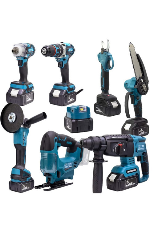 Sekizli Set Dbml (Led Aydınlatma+ Ş.Hilti+Ş.Spral+S.Sıkma+13Mm Matkap