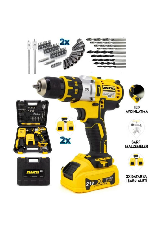 Darbeli Çelik Mandren Vidalama Matkap 10Mm