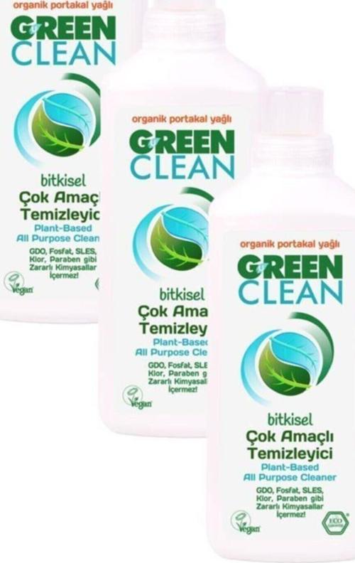 1000 Ml 3'Lü  Organik Portakal Yağlı Yüzey Temizleyici