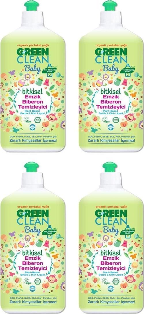 Baby Organik Portakal Yağlı Bitkisel Emzik Biberon Temizleyici 500Ml 4'Lü