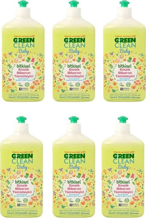 Organik Portakal Yağlı Baby Biberon Emzik Temizleyici 500 Ml - 6'Lı Set
