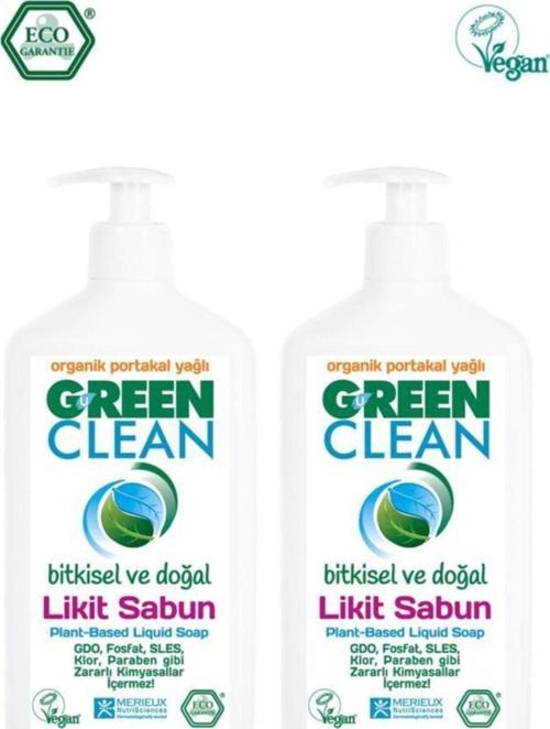 Organik Portakal Yağlı Likit Sabun 500 Ml 2 Li Set