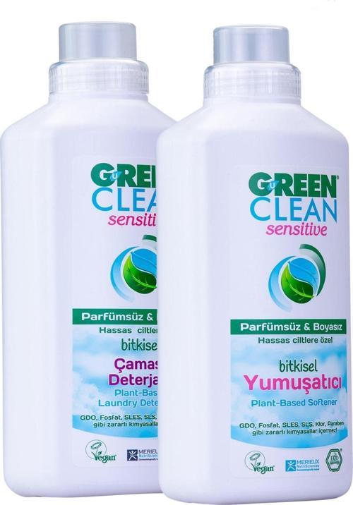 Sensitive (Kokusuz) Sıvı Çamaşır Deterjanı 1 L + Yumuşatıcı 1 L