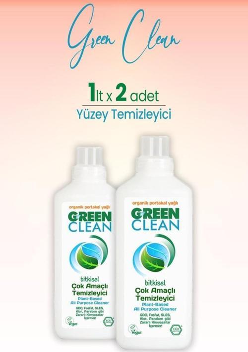 U Çok Amaçlı Yüzey Temizleyici Portakallı 1 Litre X 2 Adet