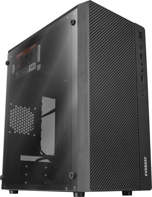 Warp Peak 250W Akrilik Yan Panel Mini-T Gaming Oyuncu Kasası