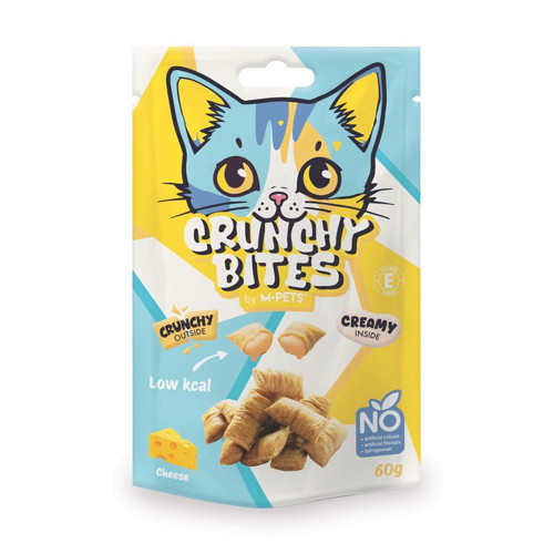 CRUNCHY BITES PEYNİRLİ KEDİ ÖDÜLÜ 60GR