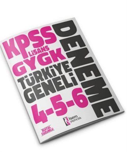 2023 KPSS Lisans GYGK Türkiye Geneli Deneme Seti 4-5-6