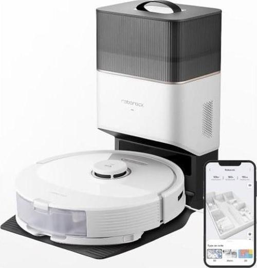 Q8 Max Plus Beyaz Çöp İstasyonlu Akıllı Robot Süpürge