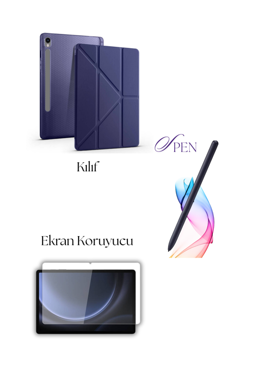 Galaxy Tab S10 Lite / S10 FE ile Uyumlu Tablet Kılıfı S Pen Tablet Kalemi Ekran Koruyucu Set